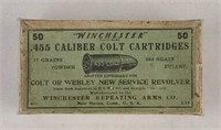 Winchester .455 Cal Colt Cartridge Box