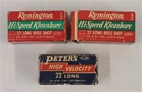 3X - 2 Remington & Peters 22 Cal.