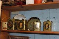 old tin canister set