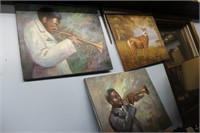 3 canvas Paintings