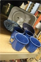 porcelain lot, cups and other
