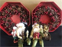 Pine Cone Weaths & Angelic Santas, Monkey