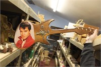 Elvis guitar shaped clock