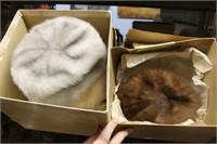 2 fur hats