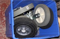 tote of 6 large wheels