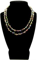 2-Tier Aurora Borealis Beaded Necklace