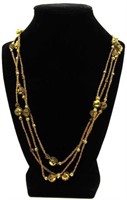Endless Chain w/ Gold Toned Beads