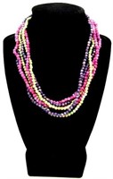 Lot of 3 Multi-Colored Beaded Necklaces
