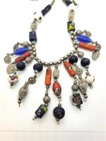 Painted Beaded Necklace