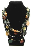 Beaded Multi-Layered Necklace