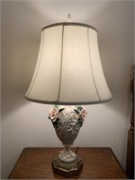 Vintage fine porcelain table lamp, handcrafted