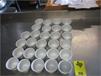 28 4" Bouillon Cups, White, Porcelain
