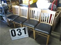 4 Wood Dinning Chairs