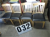 4 Wood Dinning Chairs