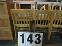 4 Wood Dinning Chairs