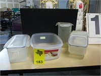 4 Small Food Containers