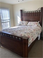 Quality Queen Size Iron/Wood Bed