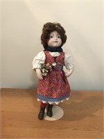 Heidi Doll With Red Flower Apron