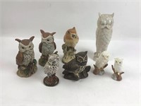 Collection Of Owl Figurines