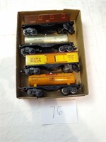 LIONEL O GUAGE 4 PIECE MISC GROUP LOT