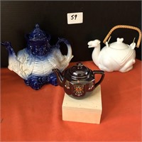 3 Tea Pots