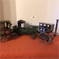 Metal Decorative Car, Buggy, Stage Coach