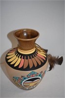 Artist Signed Native American Pottery Vase