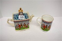 2pcs Sadler Teapot & Cup