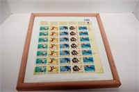 1992 Olympic Stamps Framed