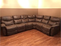 LazBoy Leather Sectional Recliners