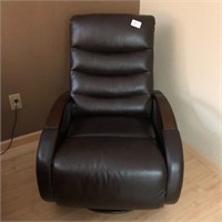 Faux Leather Rocking Recliner