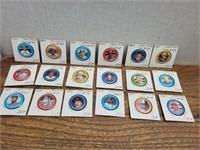 NEW Vintage 18 Baseball Players Metal Pins
