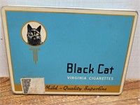 Vintage Black Cat Virginia Cigarettes Tin 6inLx