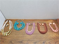 5 Vintage 50-60 Necklace & Ear Ring Sets