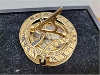 Small Brass Compass 2 1/2inAx2 1/2inH