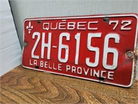 Vintage Single1972 Quebec La Belle Province Plate