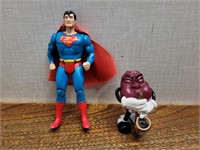 Superman +California Raisin 1987 Calrab Figurines