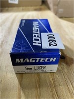 50 Rounds of 9mm Lugar, 124 gr ammo