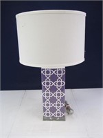 Purple & White Lamp