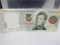Argentina 5 Peso Banknote