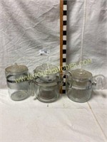 Pyrex Glass percolators