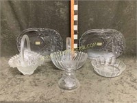 Waterford 1979 crystal bell glass baskets etc