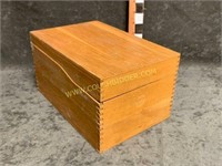 Vintage Globe Wernecke oak file box