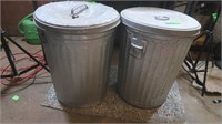 Galvanized Garbage Cans (2)