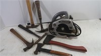 6.5" American Power Saw Plus Hammers & Hatchets