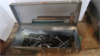 Metal Tool Box & Contents 19x7x6.5