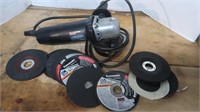 Sears 4.5" Angle Grinder w/ Extra Grinding Wheels
