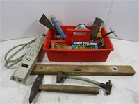 Plastic Tool Tray w/ Misc Tools & More
