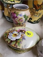 BEAUTIFUL VASE AND DECOR COVERED DISH