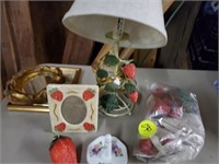 STRAWBERRY LAMP - TEA SET AND EXTRAS